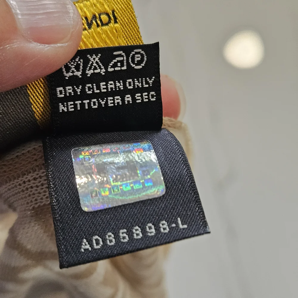 Fendi Beige Monogram Scarf - Picture 7 of 10